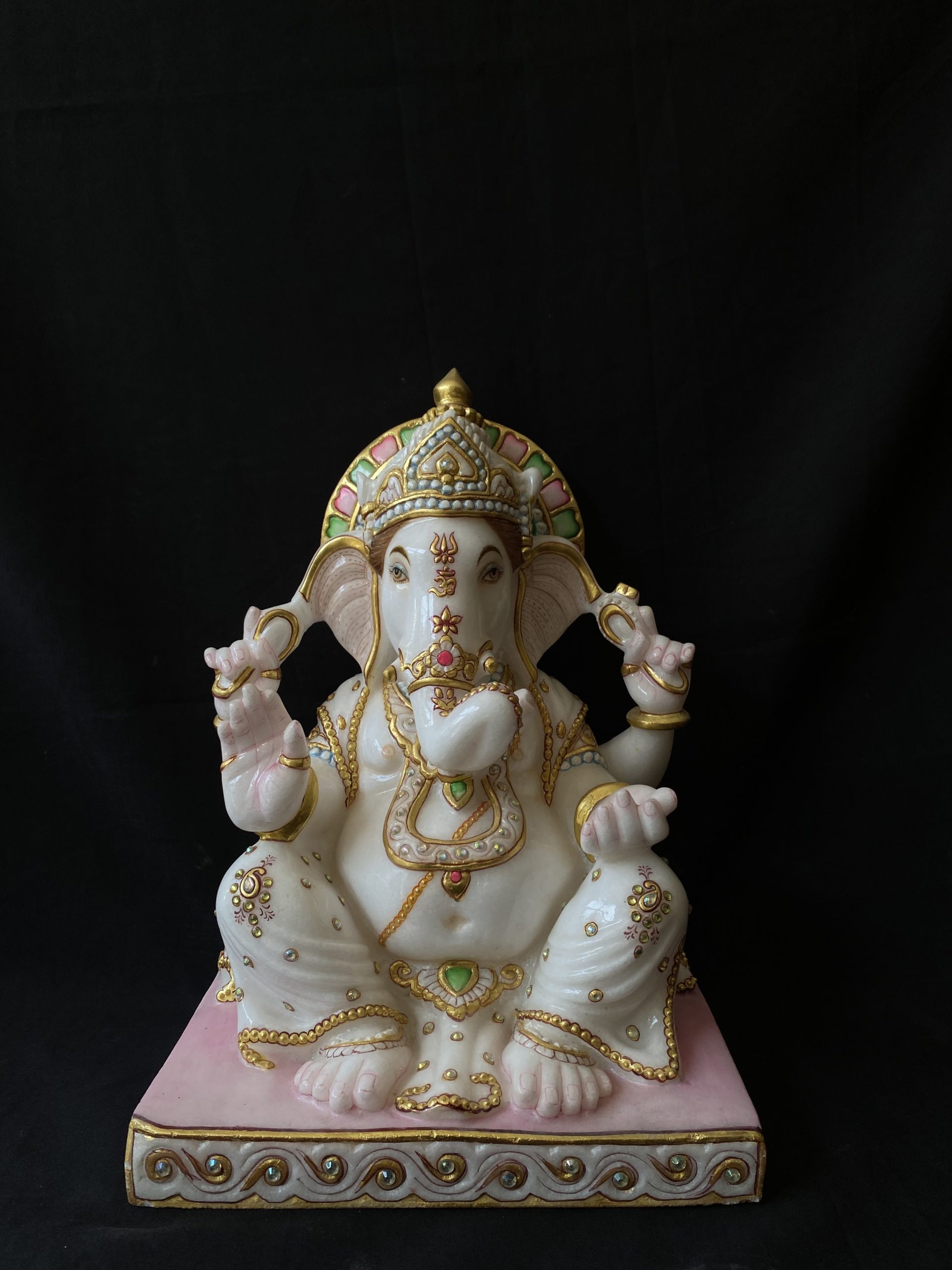 White Marble Ganesh