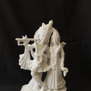 White Radha Krishna murti